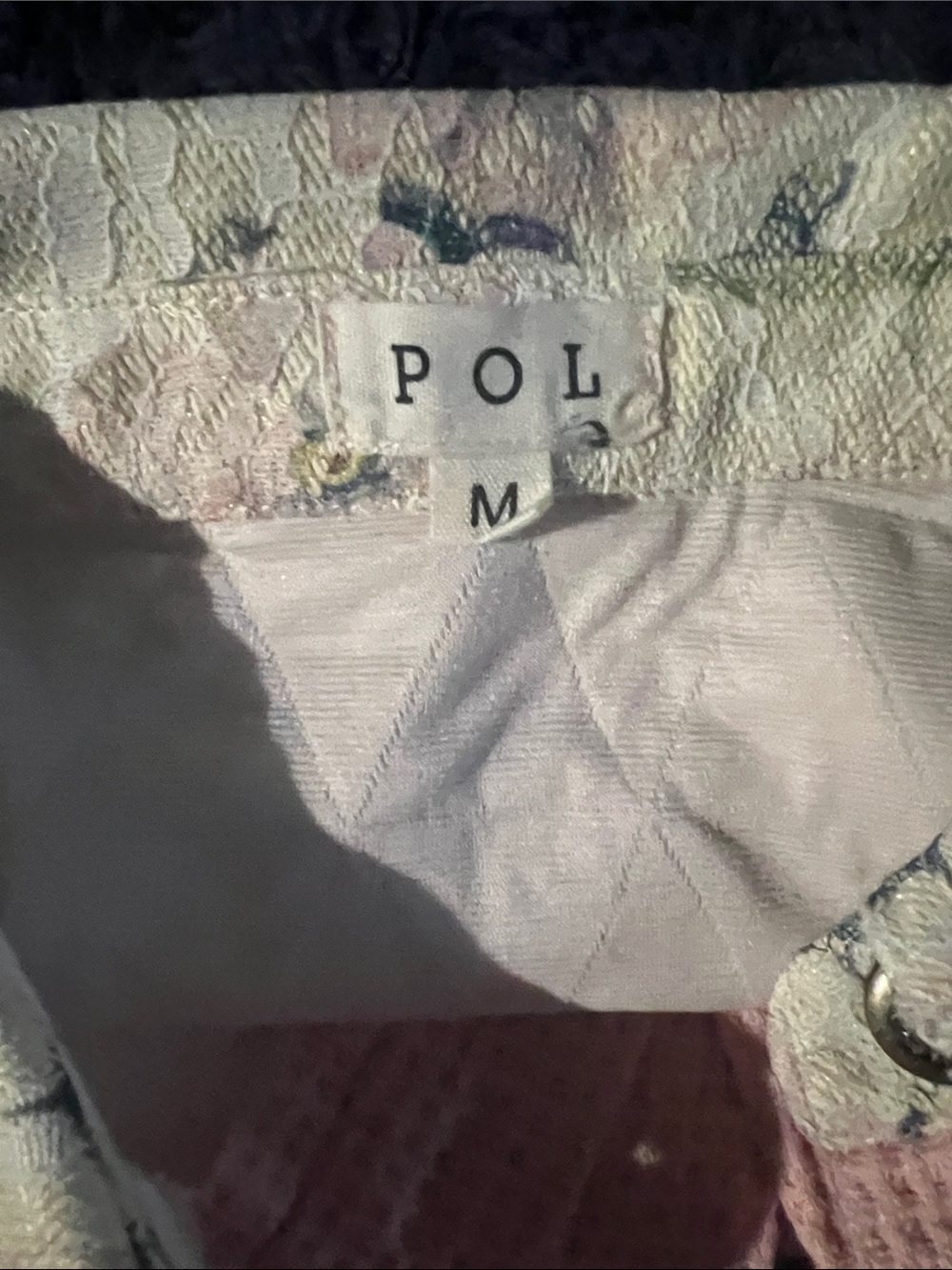 POL Quilted Patchwork Button-Up Jacket - Picture 6 of 6